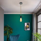 e27 holder Industrial Vintage Retro Ceiling Rose Fabric Flex Hanging Pendant Lamp Holder
