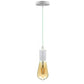 Black E27 pendant lamp holder for modern interiors