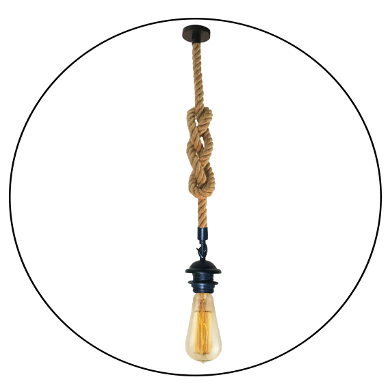 e27 screw bulb holder Iron Pendant Hanging set for home