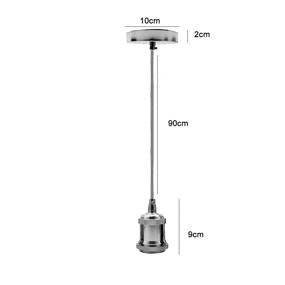e27 switched lamp holder  with a modern edge