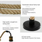es lamp holder Hemp Rope 1 Head Pendant Ceiling Light Retro Lamp