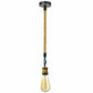 edison screw lamp holder Hemp Rope 1 Head Pendant Ceiling Light Retro Lamp