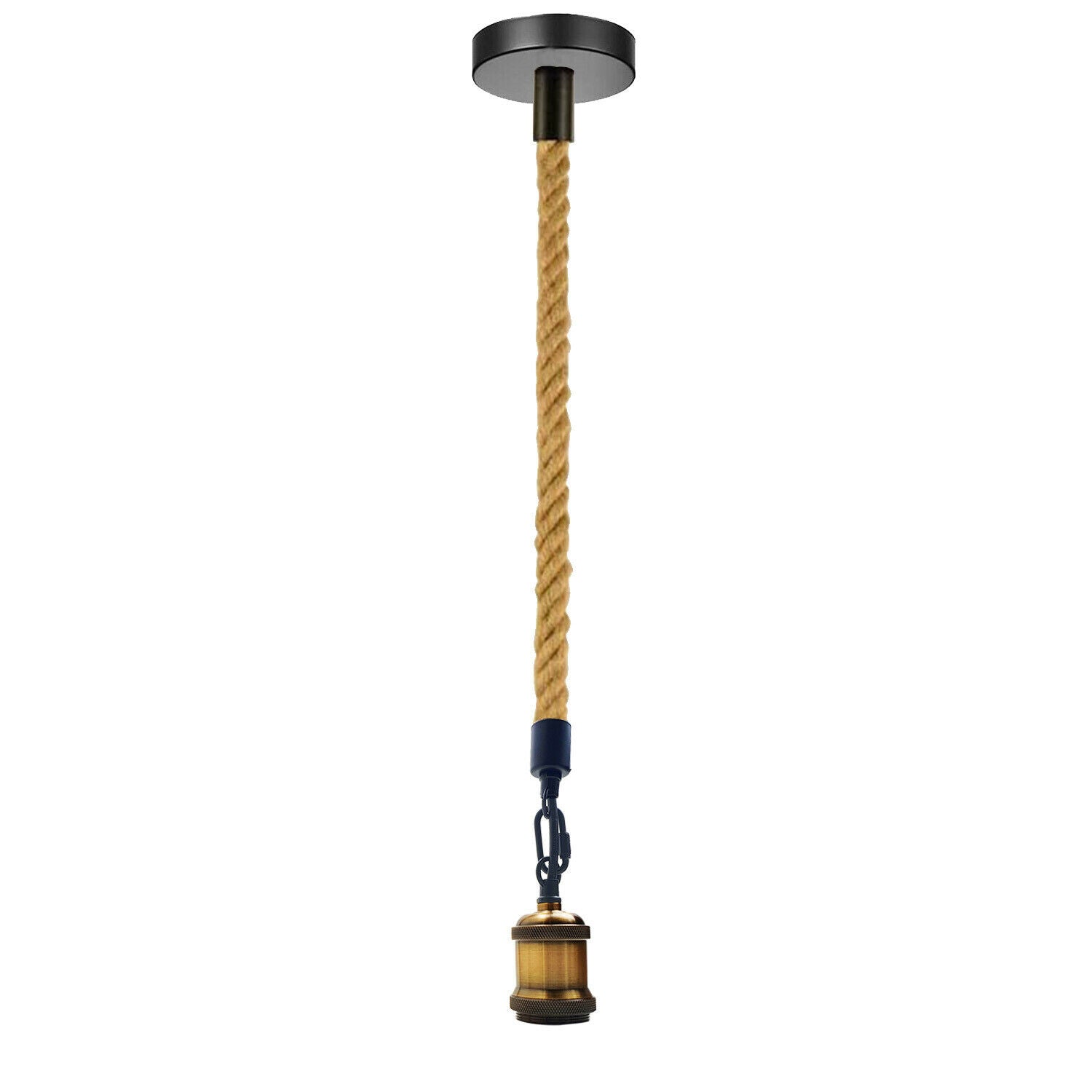 edison screw lamp holder Hemp Rope 1 Head Pendant Ceiling Light Retro Lamp