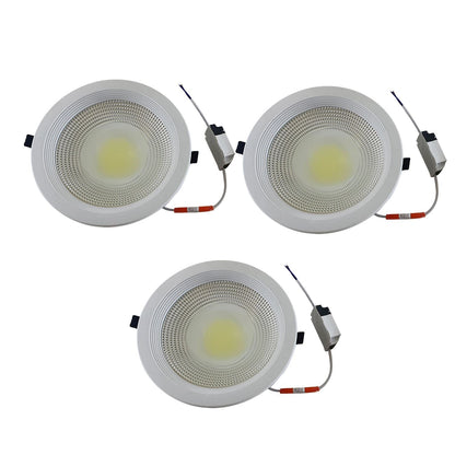 LED Round Recessed Indoor Ceiling Panel down Light Cool White For Hotel, Office, Library, Cellar