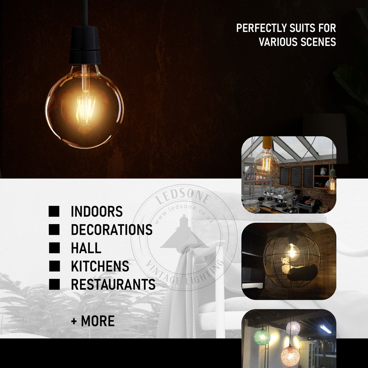 filament style globe bulb