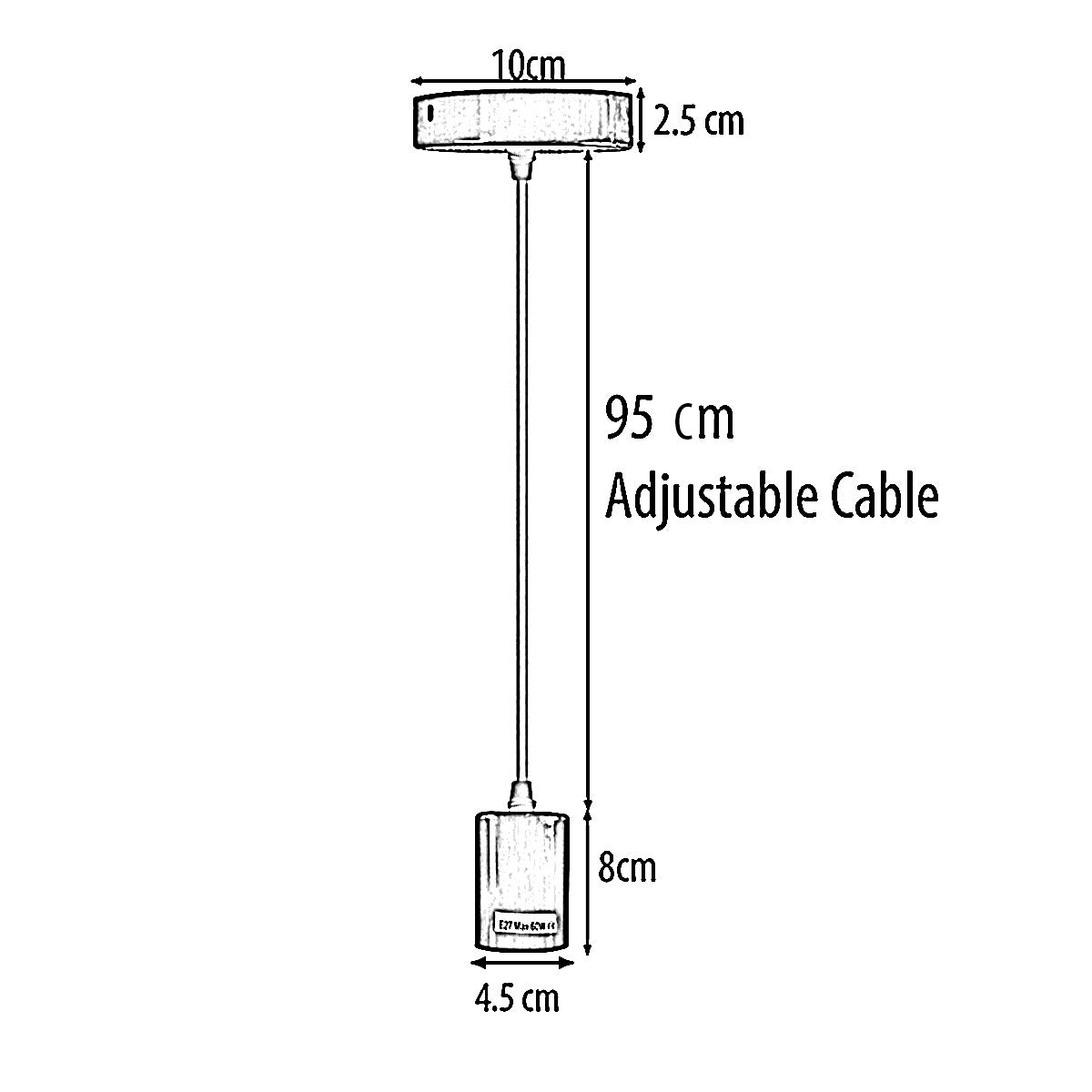 hanging lamp cable