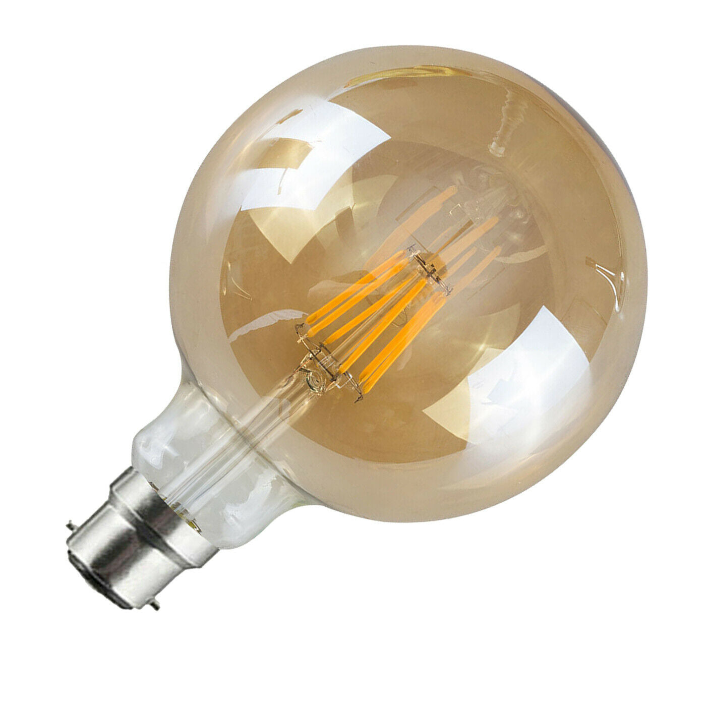 G125 B22 8W Dimmable LED Light Vintage Globe Retro Bulb