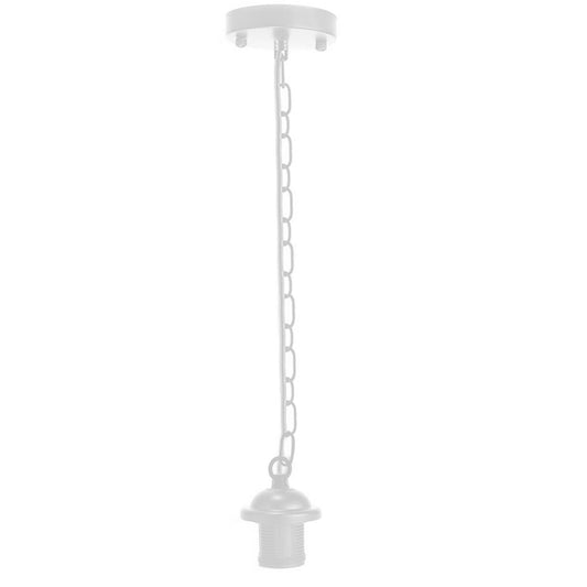 lamp holder pendant White Metal Ceiing E27 Lamp Holder Pendant Light With Chain