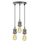 Vintage industrial pendant light fitting 20cm ceiling rose UK