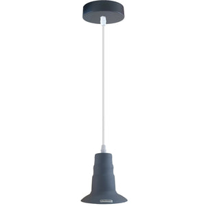 Grey colour lamp holder with switch