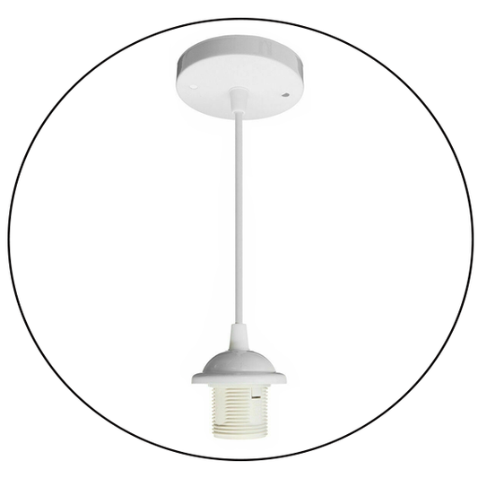 White Light lampholder for modern spaces