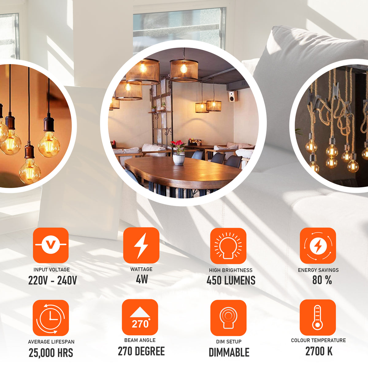 led equivalent wattage bulb
