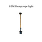 Natural hemp rope light holder for vintage decor and lighting