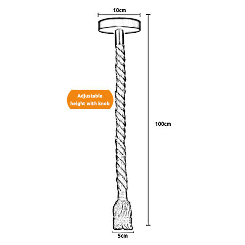 E27 Edison Screw adjustable height with knob 