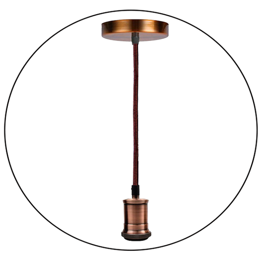 pendant light fitting copper