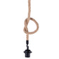 Retro-style hemp rope pendant lampshade for industrial lighting