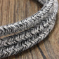 3 core Round Vintage Braided Fabric Black+White+Grey Multi Tweed Coloured Cable Flex 0.75mm - Shop for LED lights - Transformers - Lampshades - Holders | Electricalsone UK