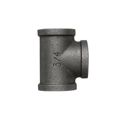 3/4" Industrial Malleable Iron Pipe Fittings – Connectors & Joints for DIY and Plumbing