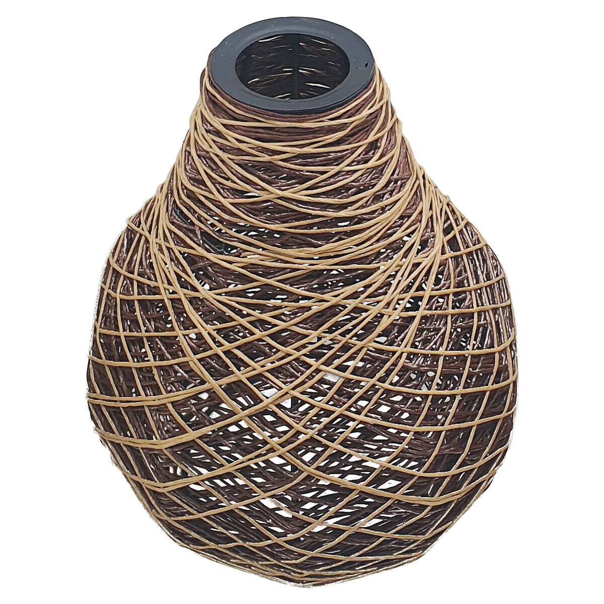 Decorative Modern Woven Rattan Pendant Lamp Cage Lighting Shade