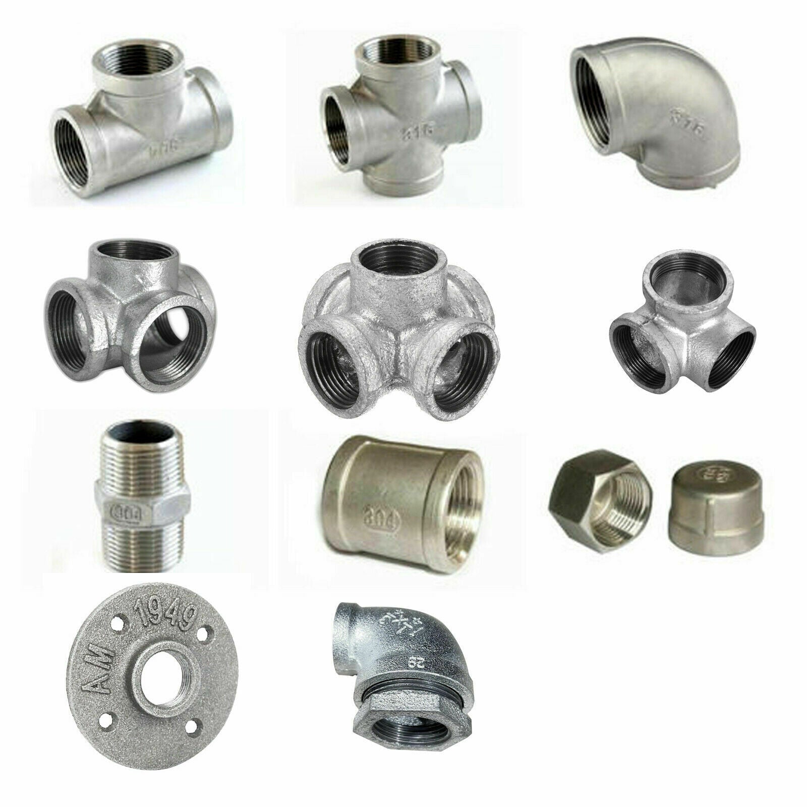 GALVANISED MALLEABLE IRON PIPE FITTINGS