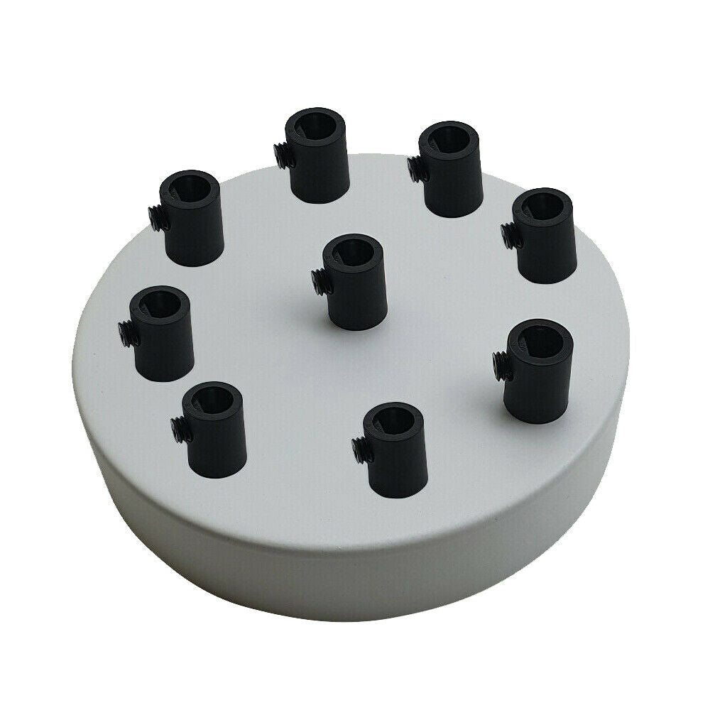 9 Outlet White Metal Ceiling Rose 120x25mm - Shop for LED lights - Transformers - Lampshades - Holders | Electricalsone UK