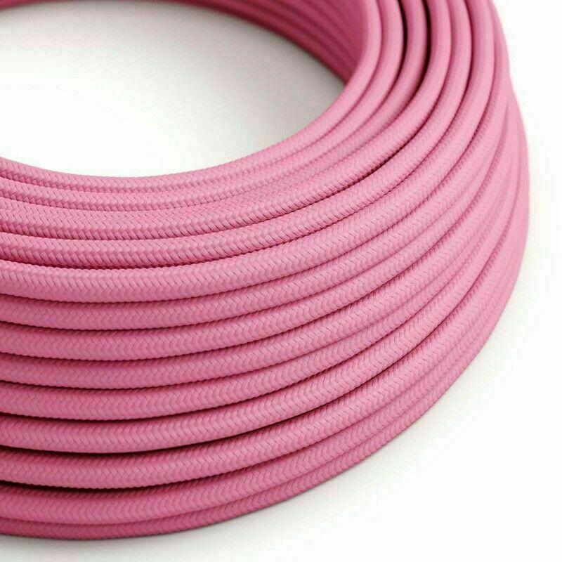 2 Core 8 Amp Braided Fabric Twisted and Round Cable Lighting Flex