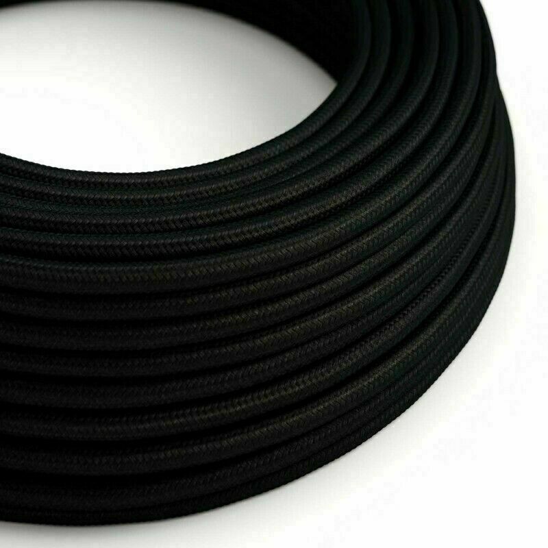 2 Core 8 Amp Braided Fabric Twisted and Round Cable Lighting Flex