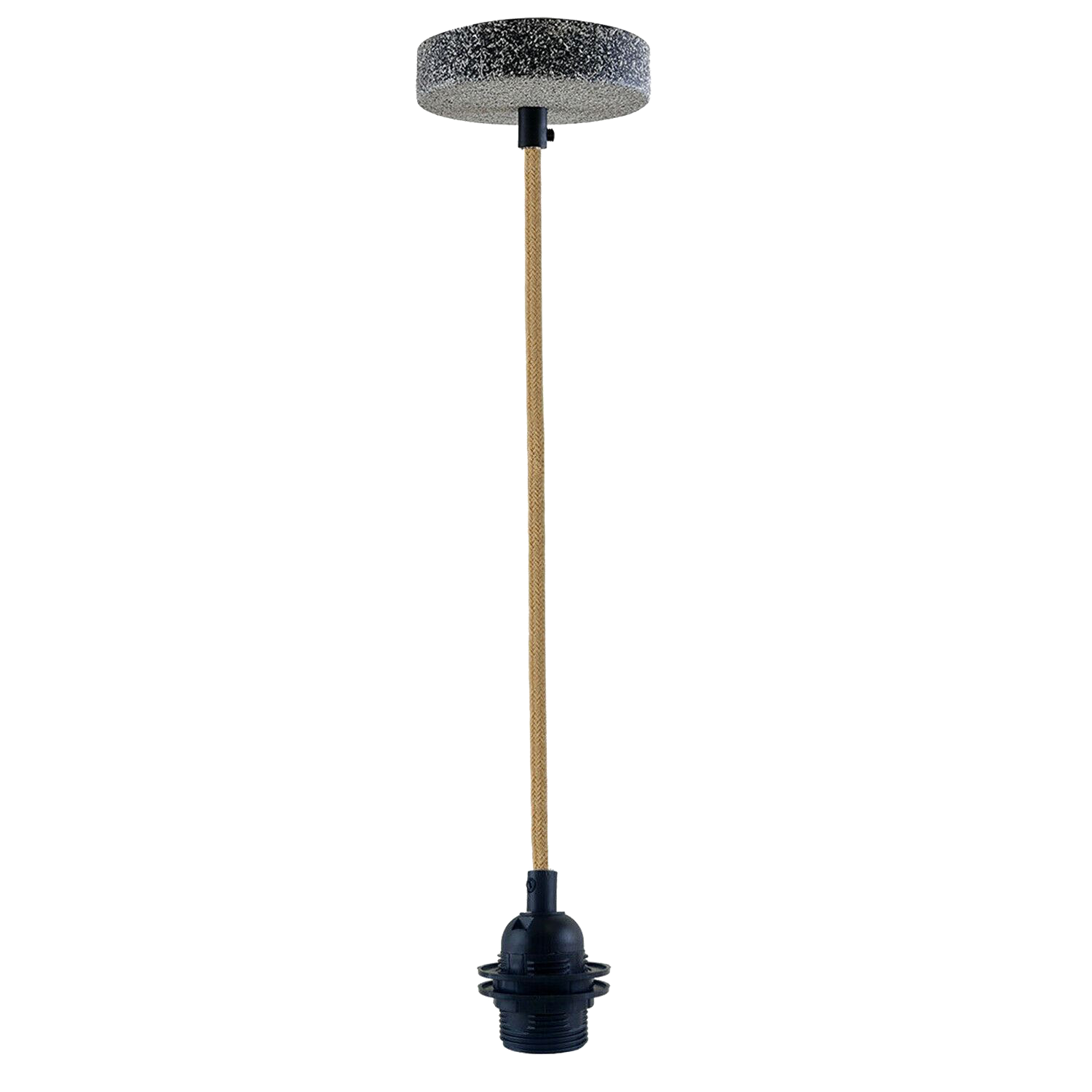 screw bulb holder e27 Industrial Vintage Retro Ceiling Rose Fabric Flex Hanging Pendant Lamp Holder