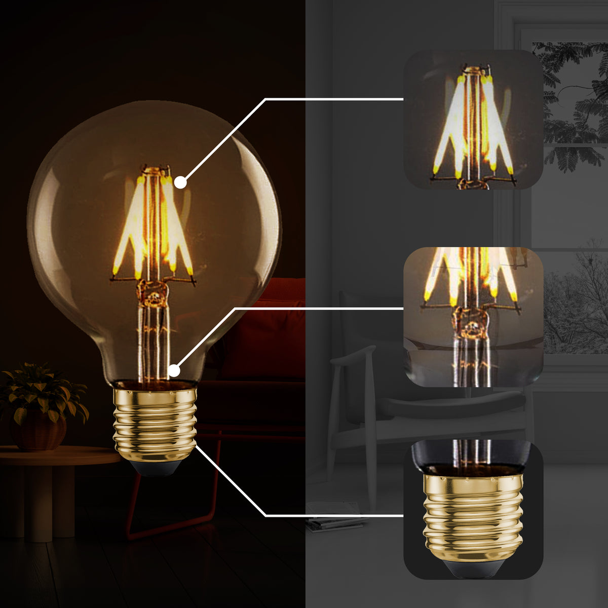 small globe led bulb
