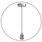 Black & white  E27 pendant lamp holder with a classic look