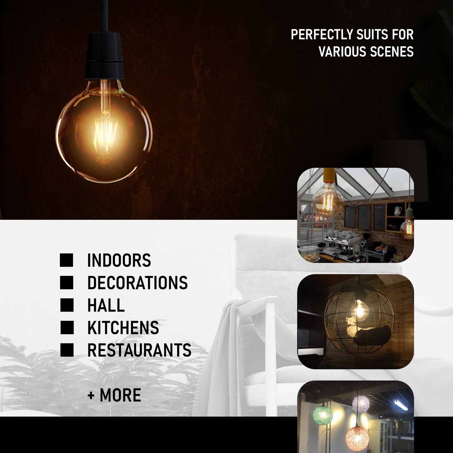 b22 bulbs are perfectly suits for various scenes 